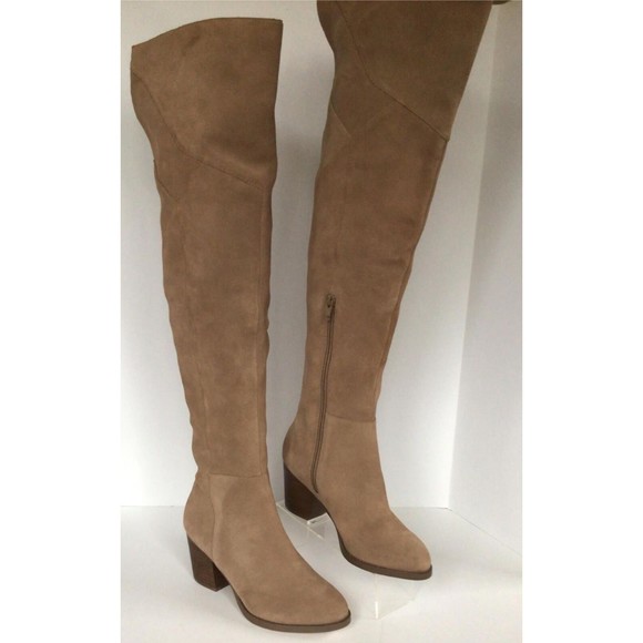 SOLE SOCIETY Catalina Night Taupe Suede Thigh High Boots (Size 5.5 M) - Picture 8 of 12
